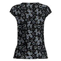 Bubble Balloon Dogs Women's Ice Silk Shirt