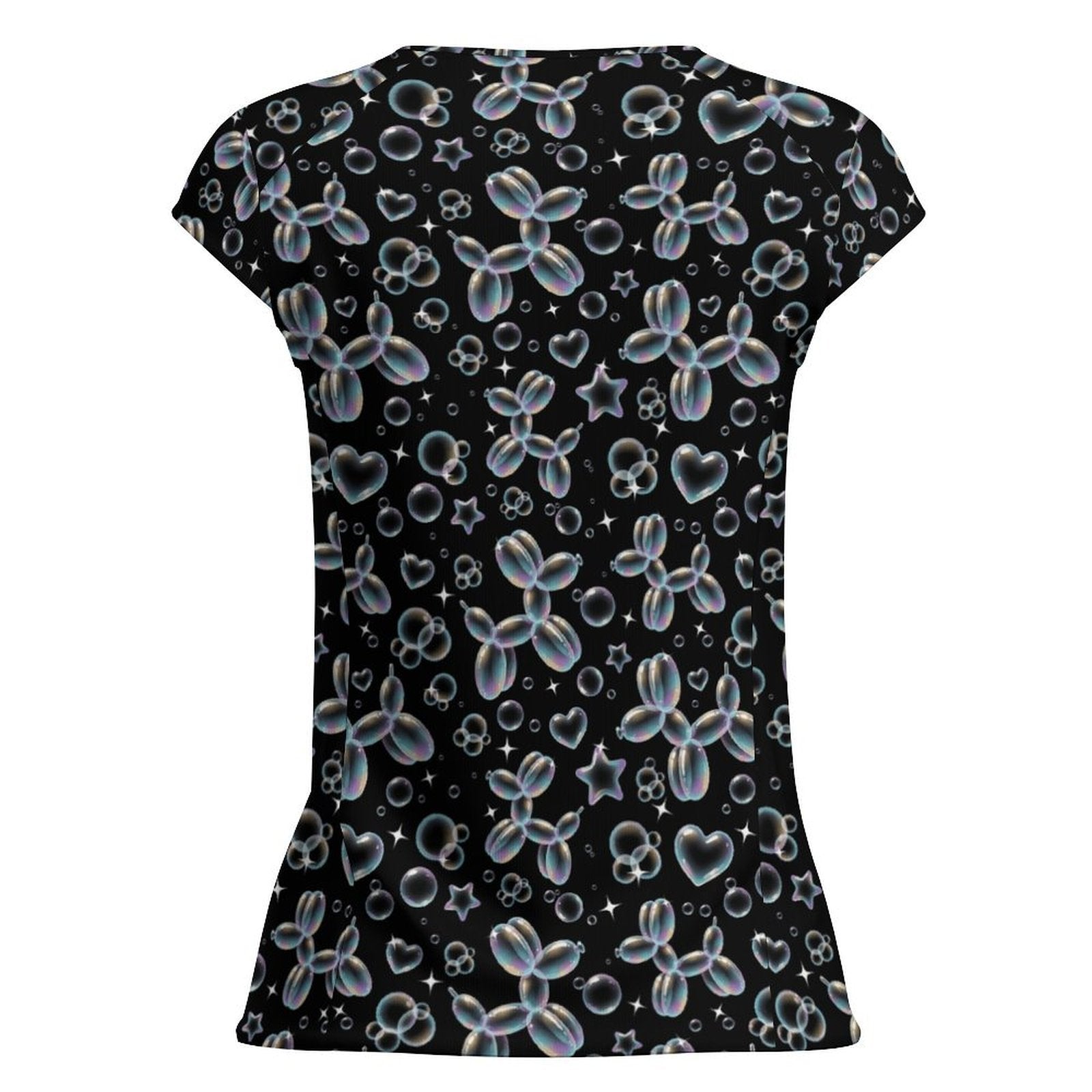Bubble Balloon Dogs Women's Ice Silk Shirt
