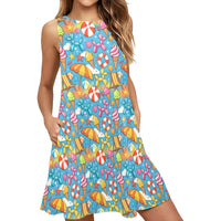 Summer Lovin' Women’s Flowy Sleeveless Dress with Pockets