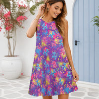 Electric Parade Women’s Flowy Sleeveless Dress with Pockets