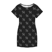 Classy Balloon Dogs Women's Shirt Dress with Pockets