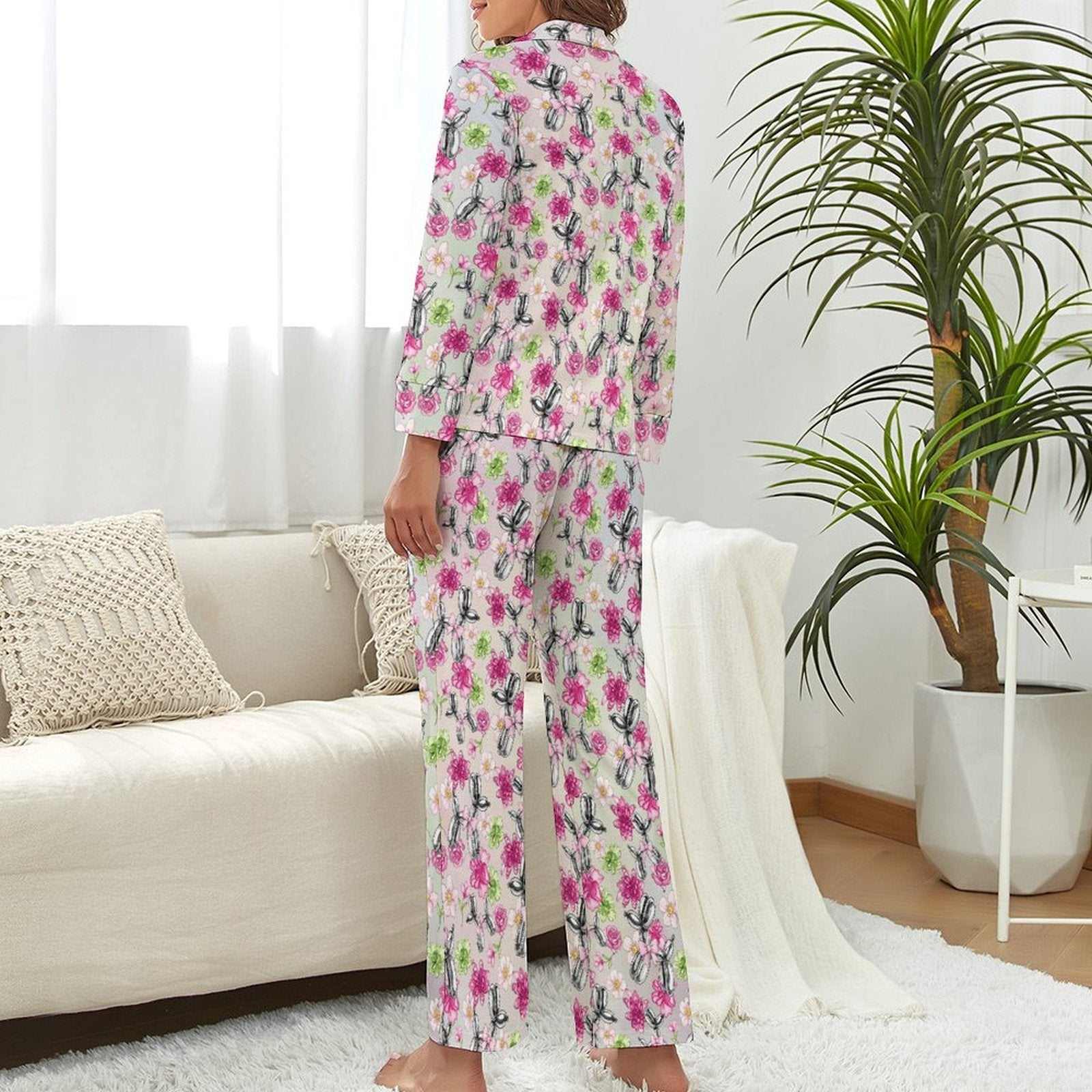 Petal Pop Women's Long Sleeve Pajama Set