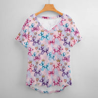 Perfectly Princess Women's Ice Silk V-Neck Top