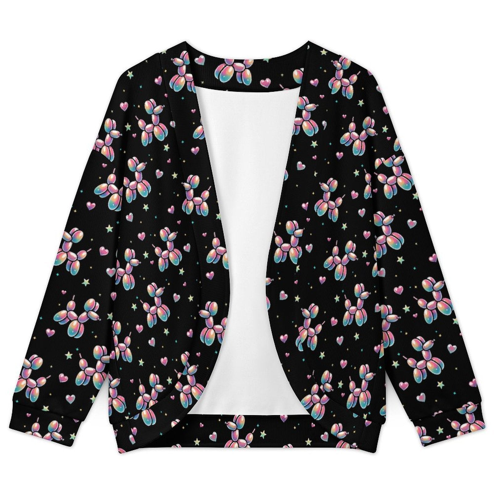 Retro Rainbow Women's Drop Shoulder Cardigan
