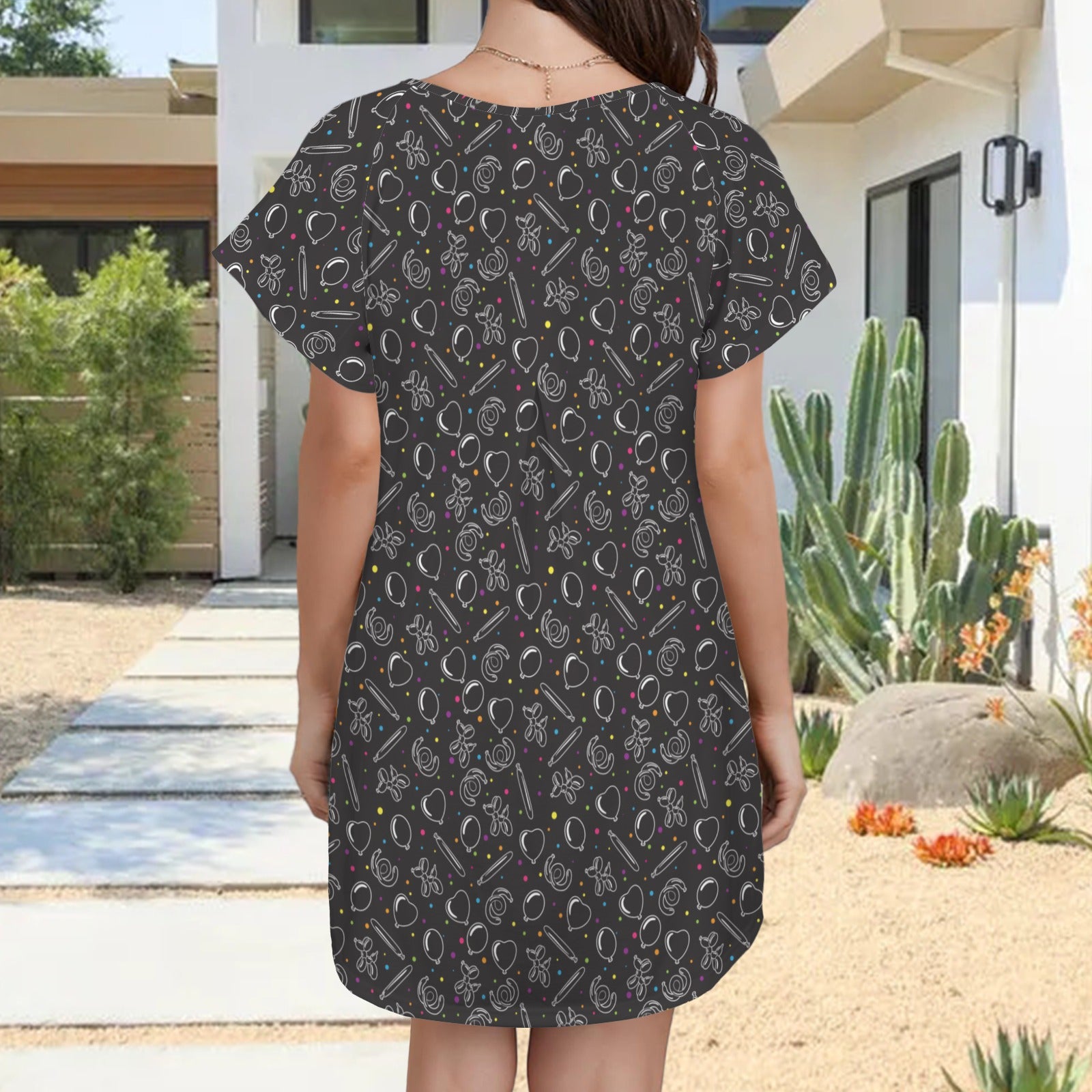 Twisterhood Women's Shirt Dress with Pockets