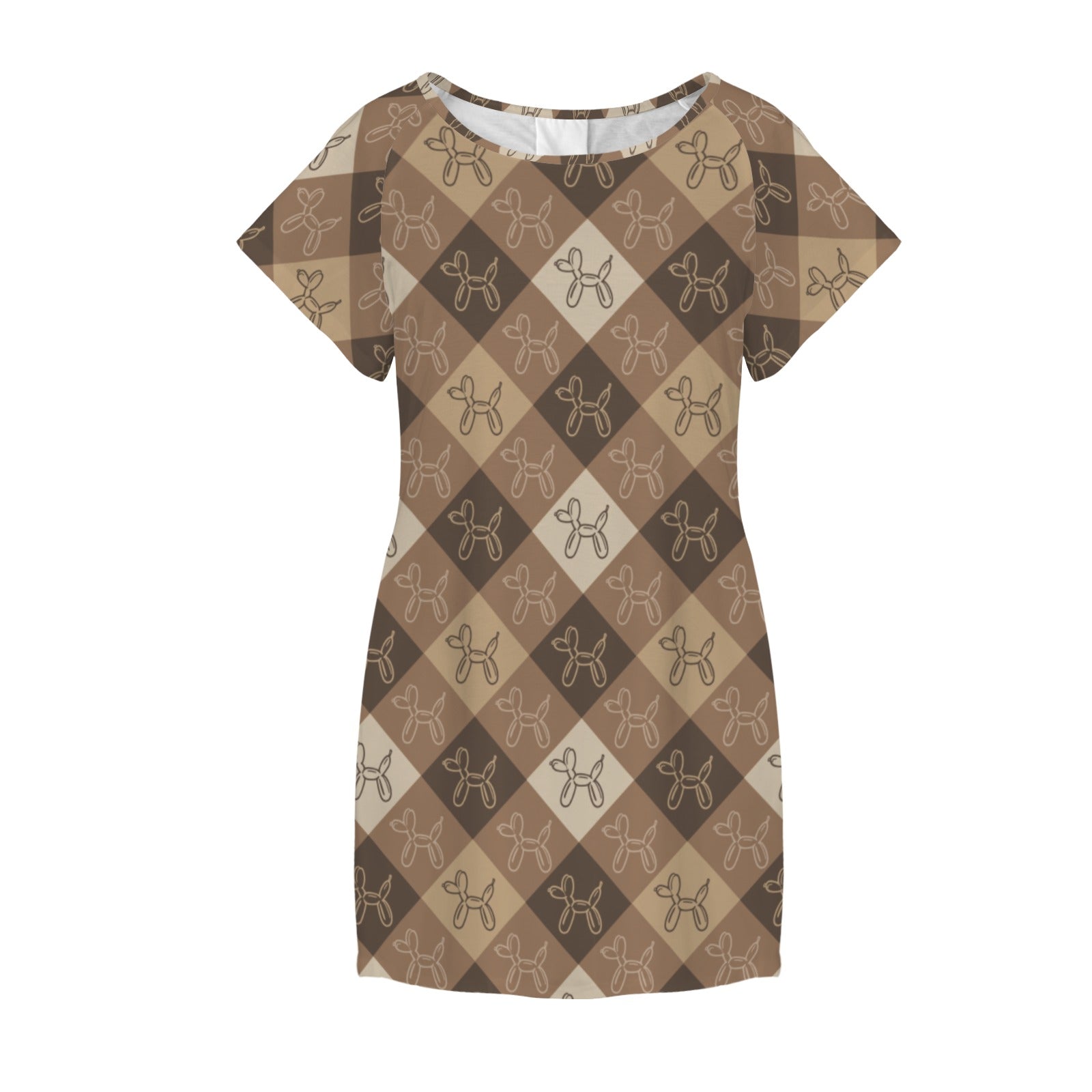Argyle Afterparty Women's Shirt Dress with Pockets