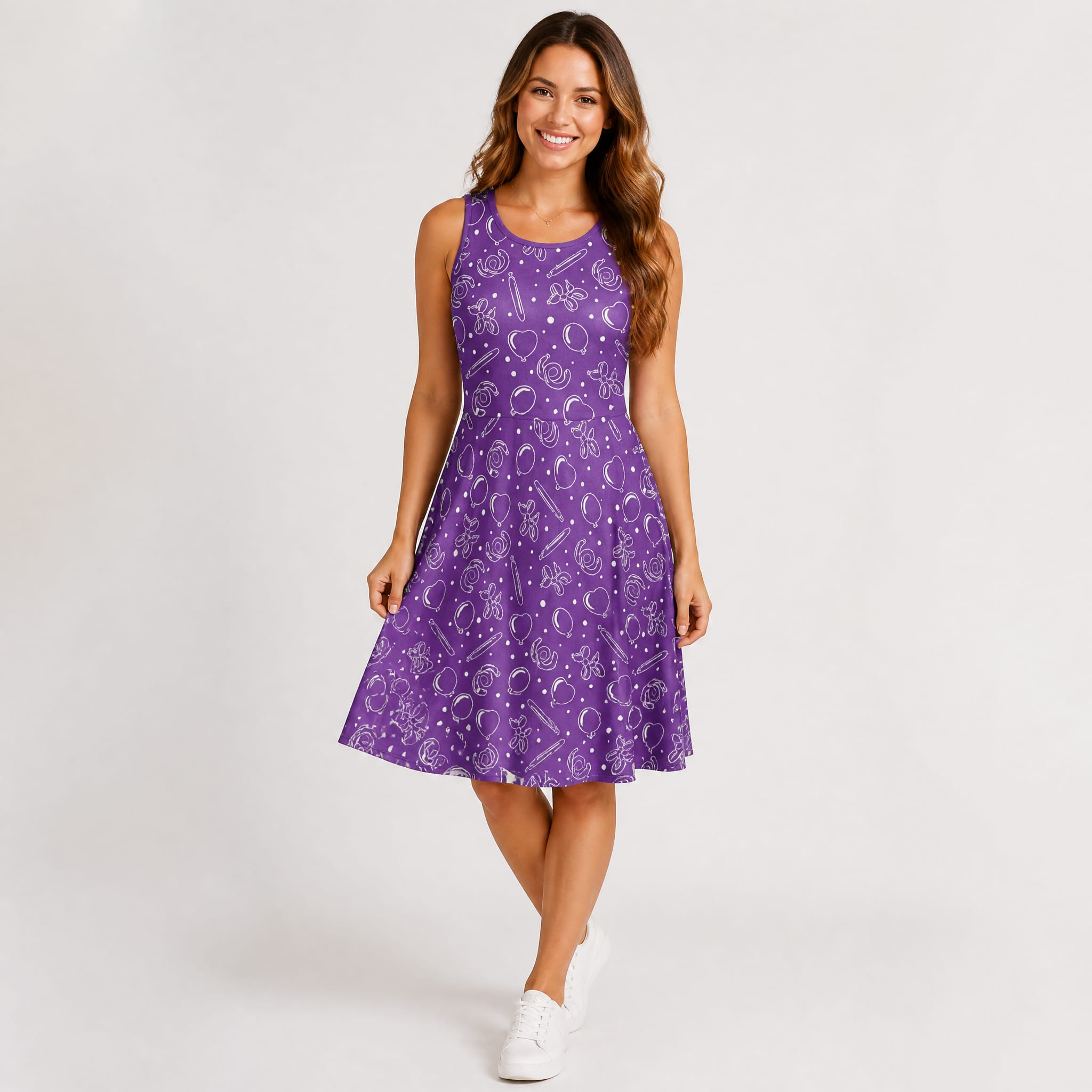 Twisterhood Women’s Fit & Flare Sleeveless Dress