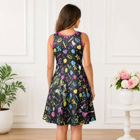 Twisterhood Women’s Fit & Flare Sleeveless Dress