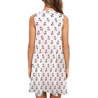 Bow Wow Women’s Flowy Sleeveless Dress with Pockets