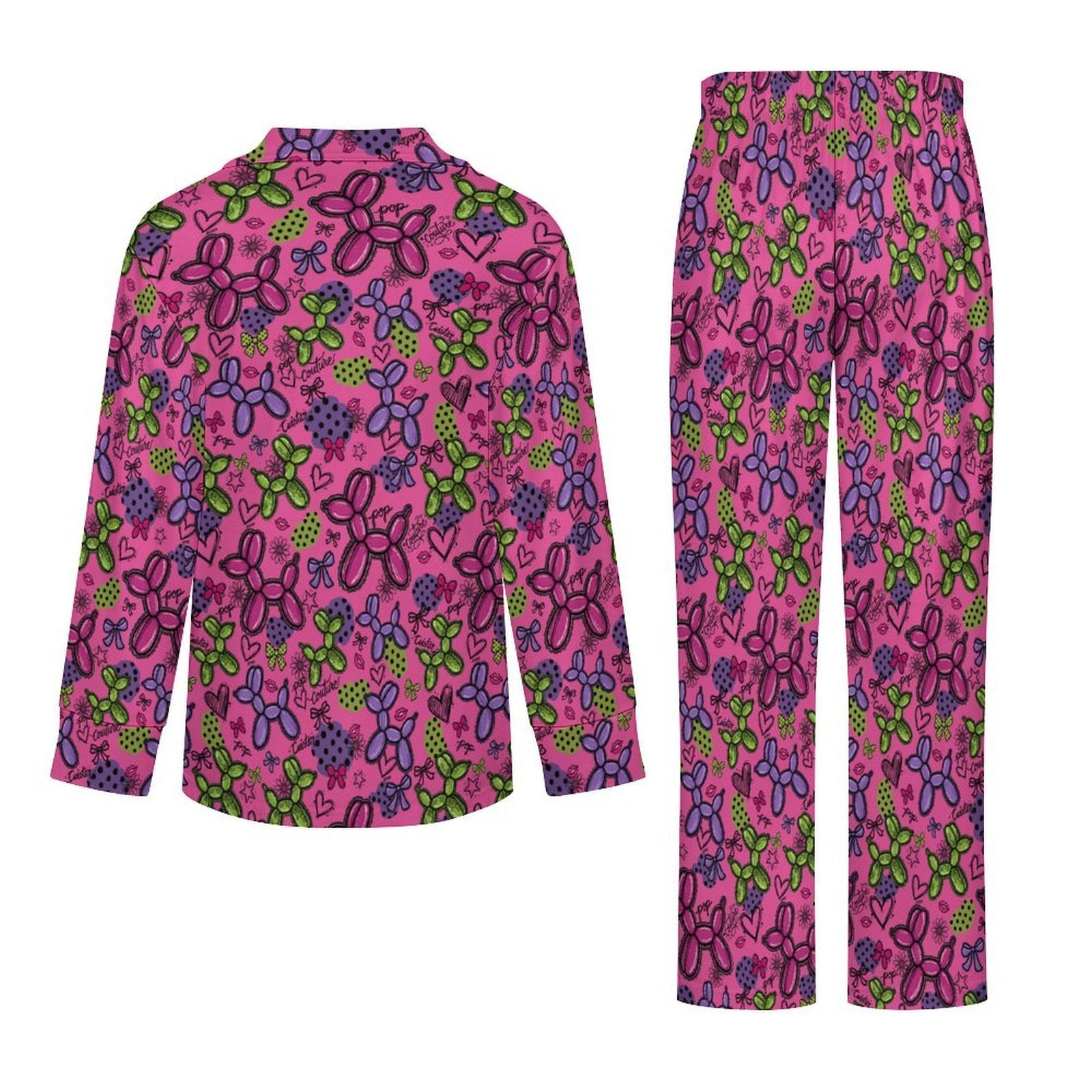 Pop Couture Women's Long Sleeve Pajama Set