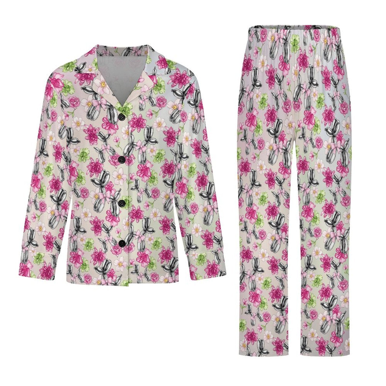 Petal Pop Women's Long Sleeve Pajama Set