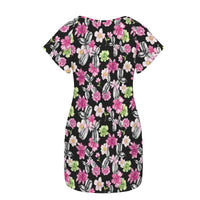Petal Pop Women's Shirt Dress with Pockets