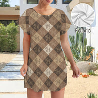 Argyle Afterparty Women's Shirt Dress with Pockets