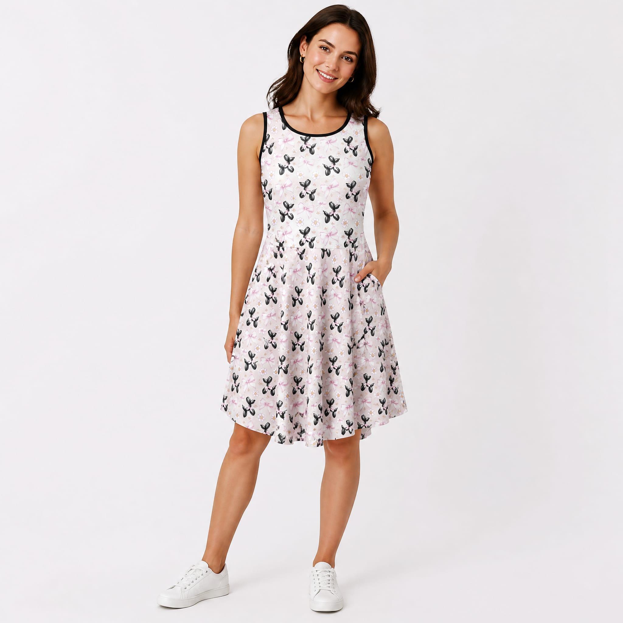 Bow Wow Women’s Fit & Flare Sleeveless Dress