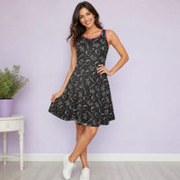 Twisterhood Women’s Fit & Flare Sleeveless Dress