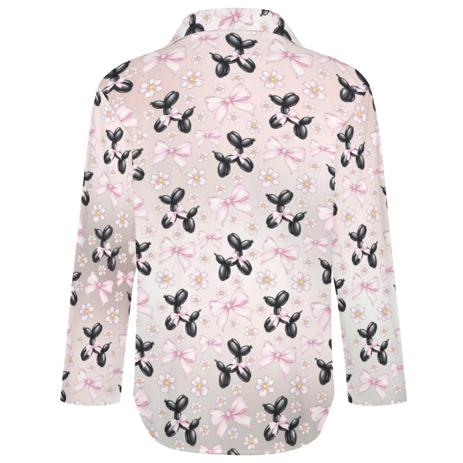 Bow Wow Women's Long Sleeve Button-Up Blouse