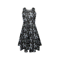 Bubble Balloon Dogs Women’s Fit & Flare Sleeveless Dress
