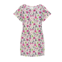 Petal Pop Women's Shirt Dress with Pockets