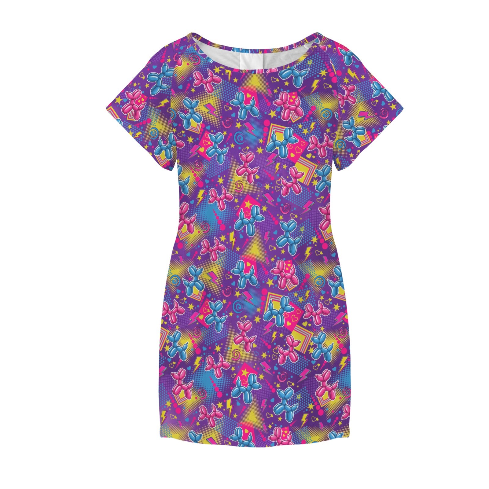 Electric Parade Women's Shirt Dress with Pockets