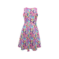 Sweet Dreams Dogs Women’s Fit & Flare Sleeveless Dress