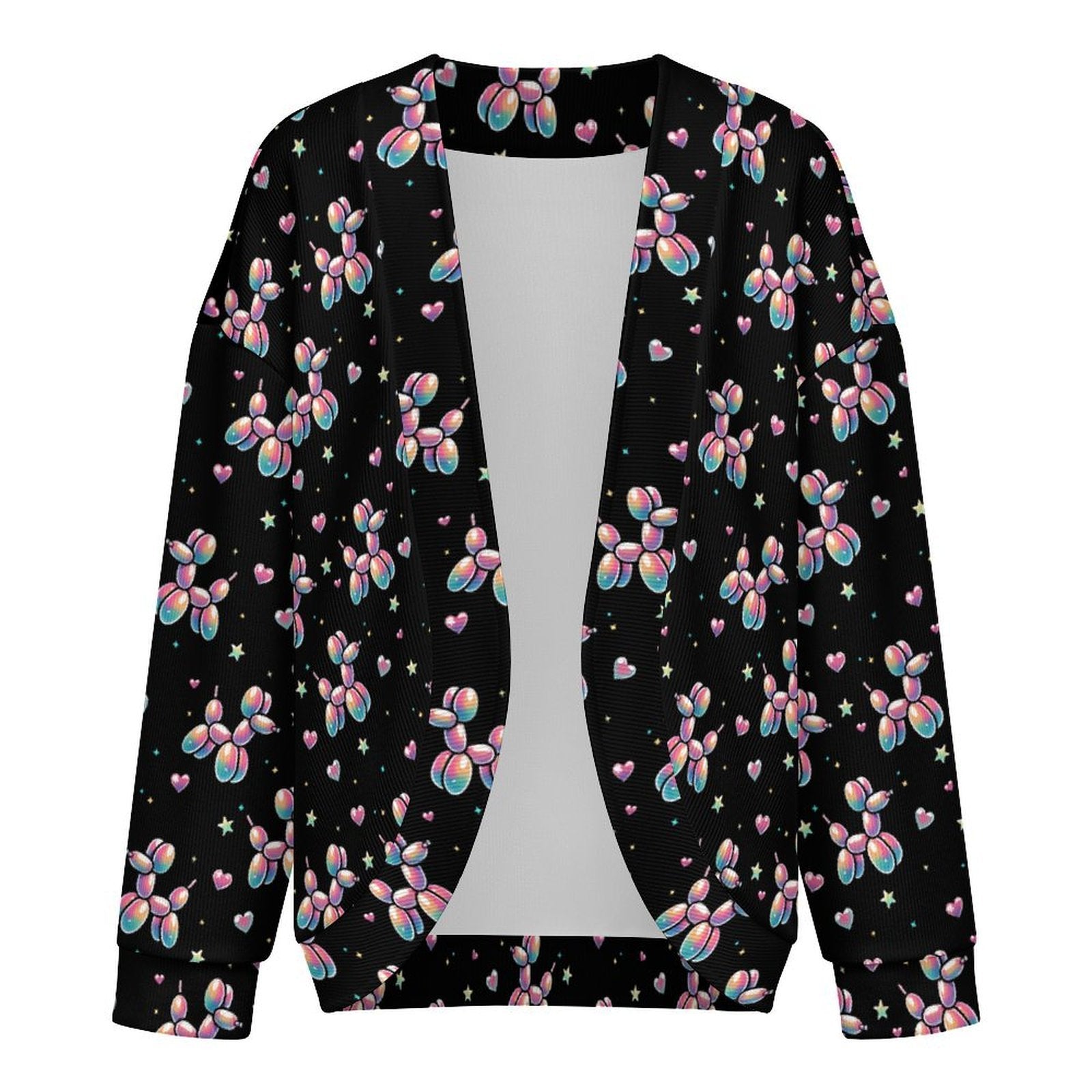 Retro Rainbow Women's Drop Shoulder Cardigan