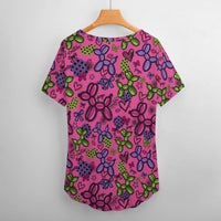 Pop Couture Twister Women's Ice Silk V-Neck Top