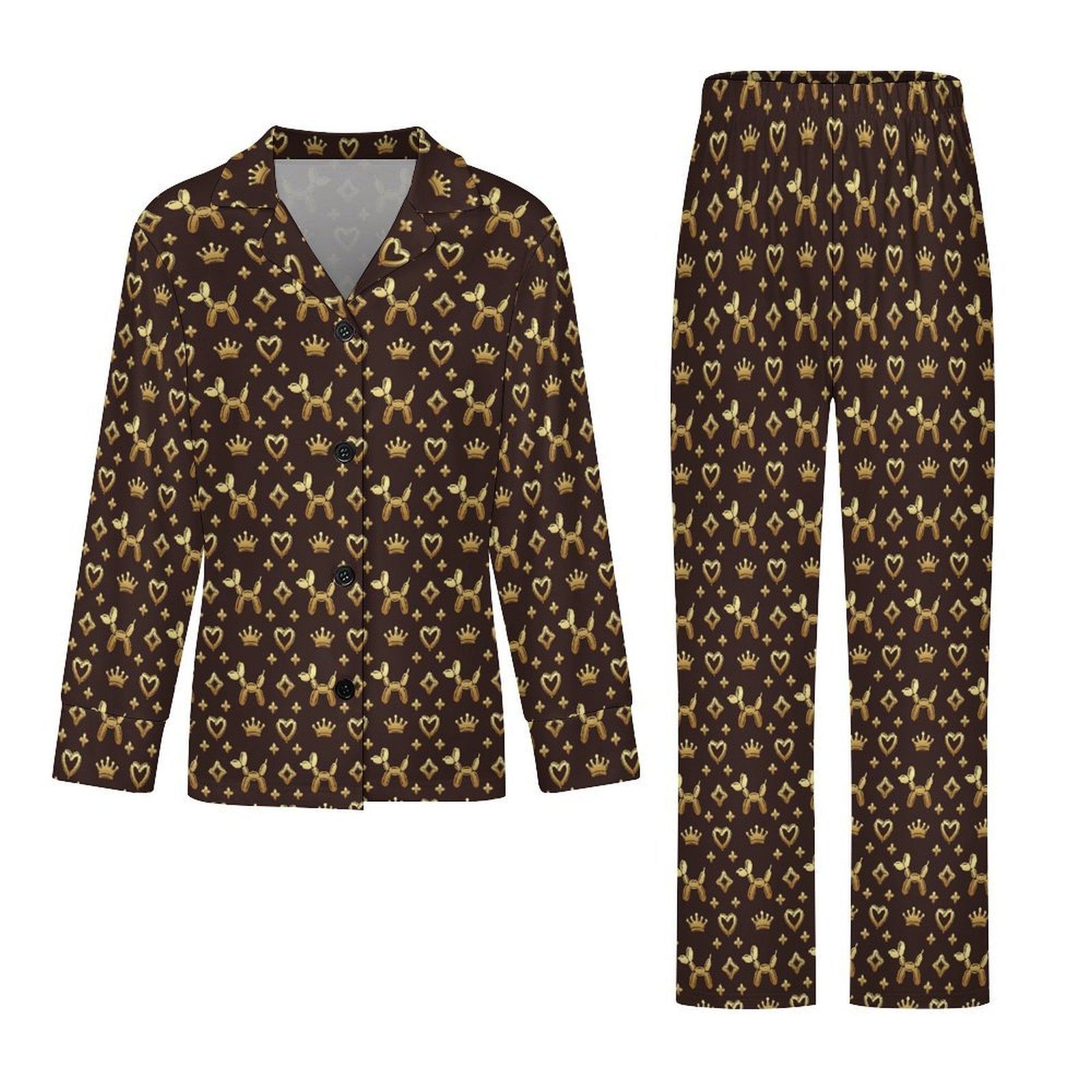 Decadent Dogs Women's Long Sleeve Pajama Set