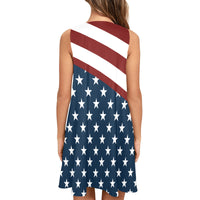 Patriotic Pups Women’s Flowy Sleeveless Dress with Pockets