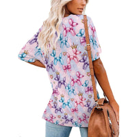 Perfectly Princess Women's Ice Silk V-Neck Top
