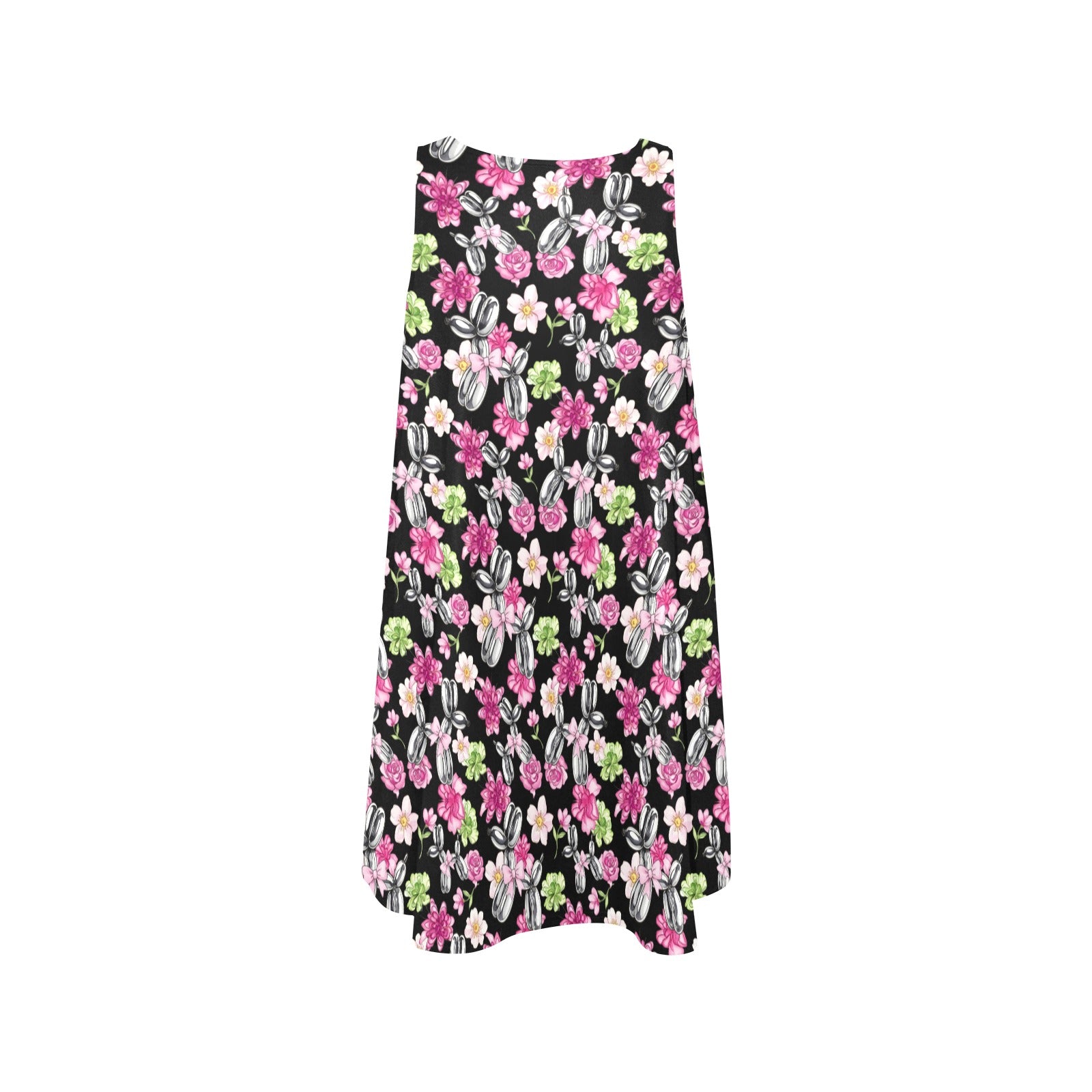 Petal Pop Women’s Flowy Sleeveless Dress with Pockets