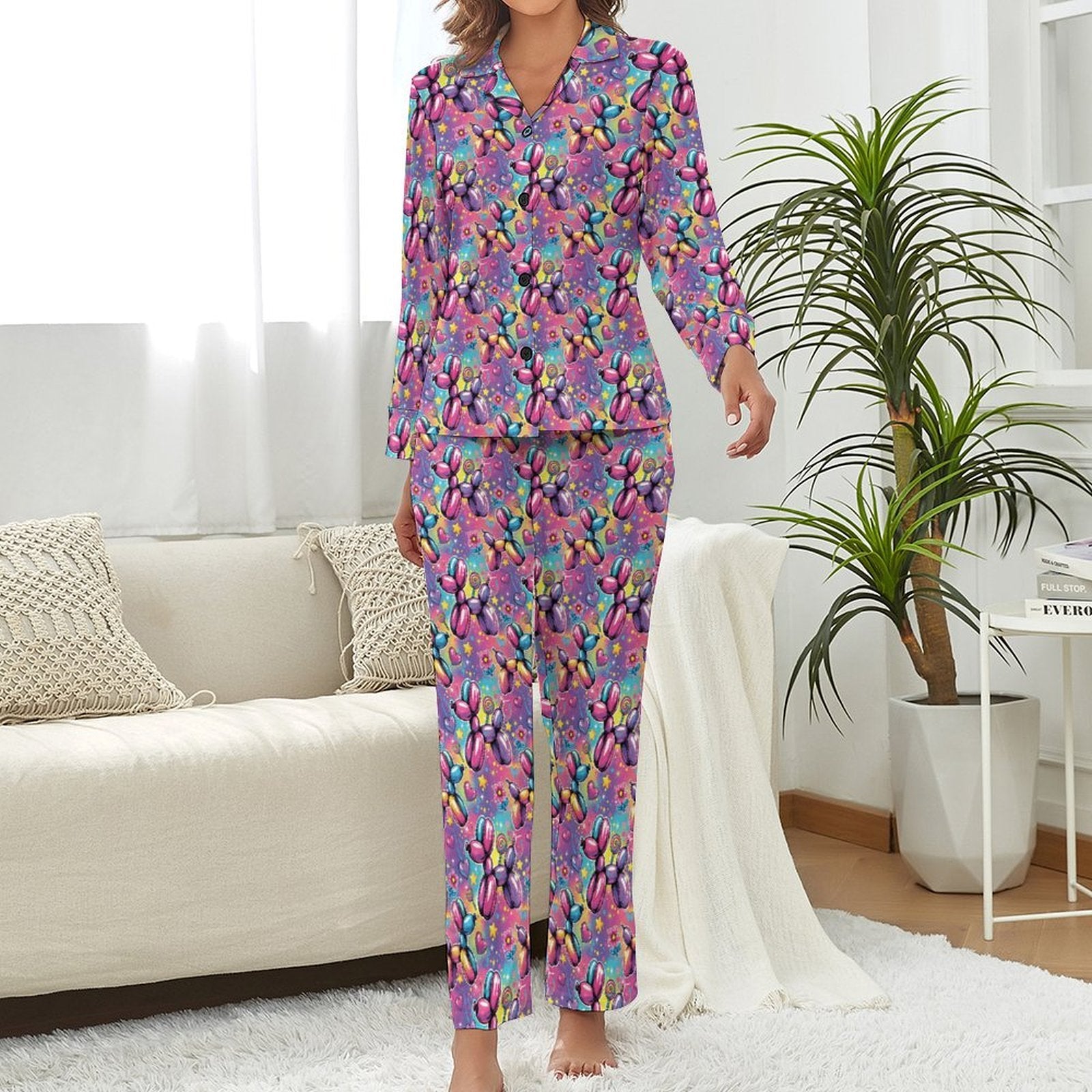 Sweet Dreams Dogs Women's Long Sleeve Pajama Set