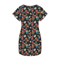 Pop Squeak Women's Shirt Dress with Pockets