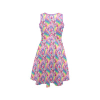Aurora Pop Women’s Fit & Flare Sleeveless Dress