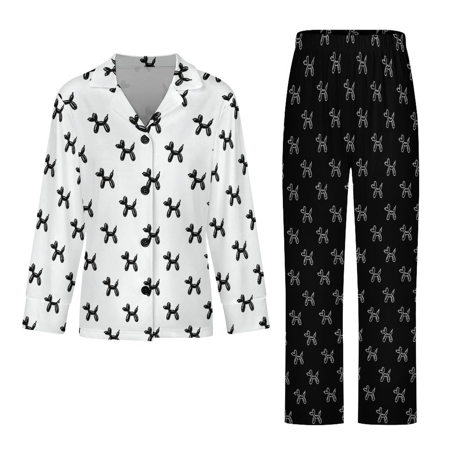 Classy Balloon Dogs Women's Long Sleeve Pajama Set