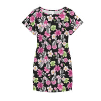 Petal Pop Women's Shirt Dress with Pockets