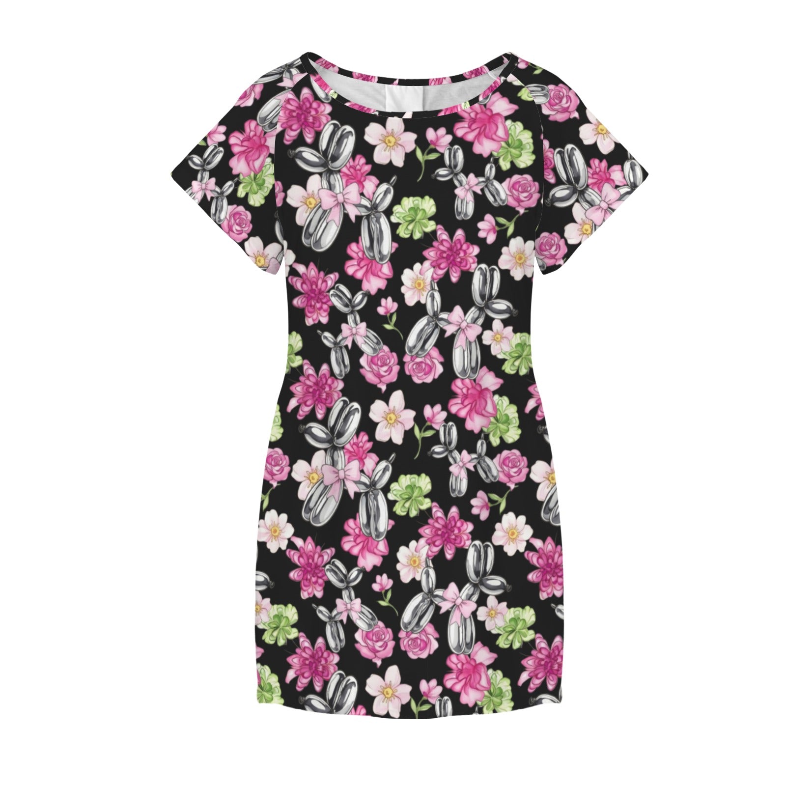 Petal Pop Women's Shirt Dress with Pockets