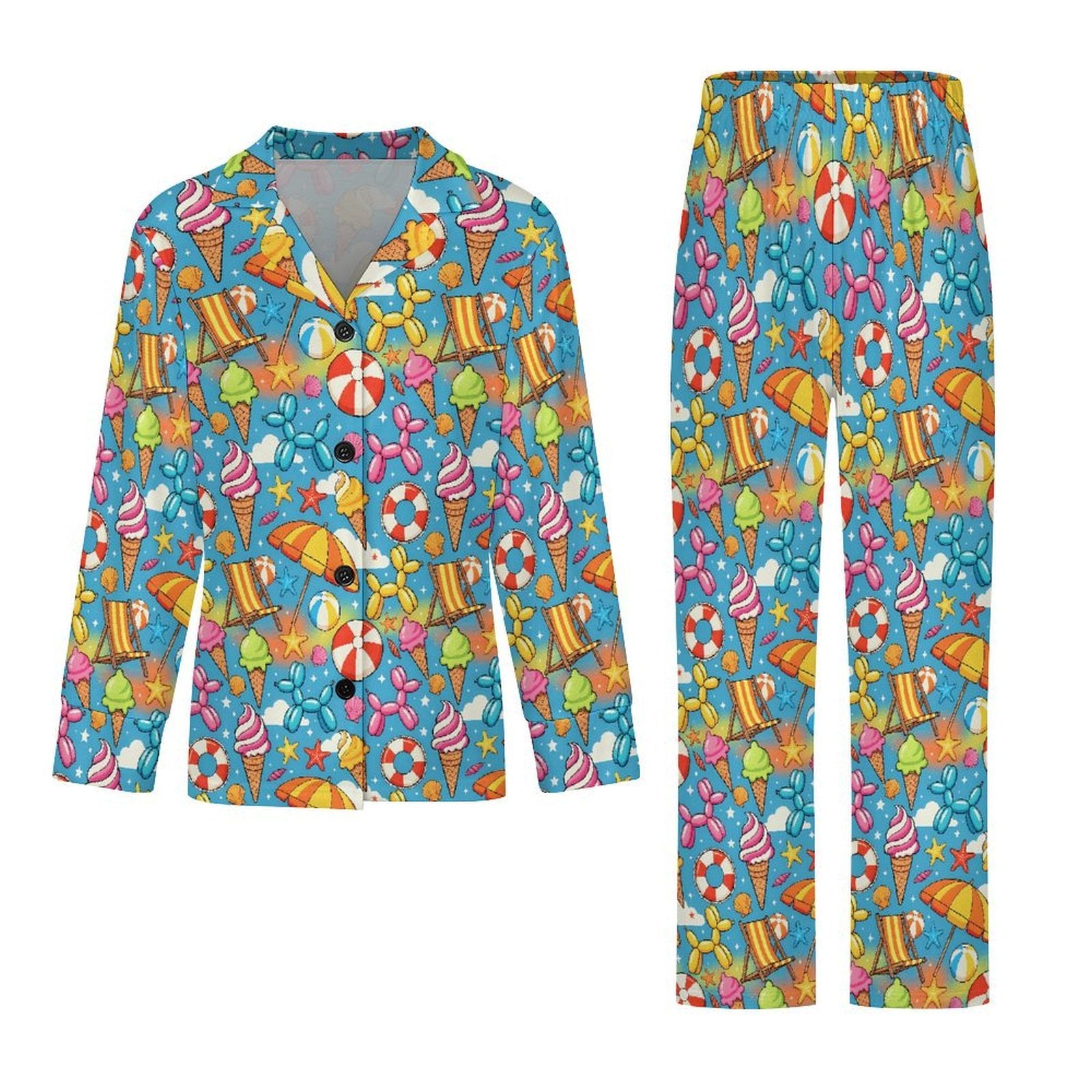 Summer Lovin' Women's Long Sleeve Pajama Set