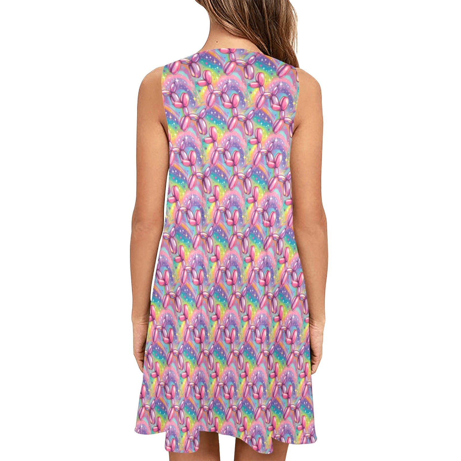 Aurora Pop Women’s Flowy Sleeveless Dress with Pockets