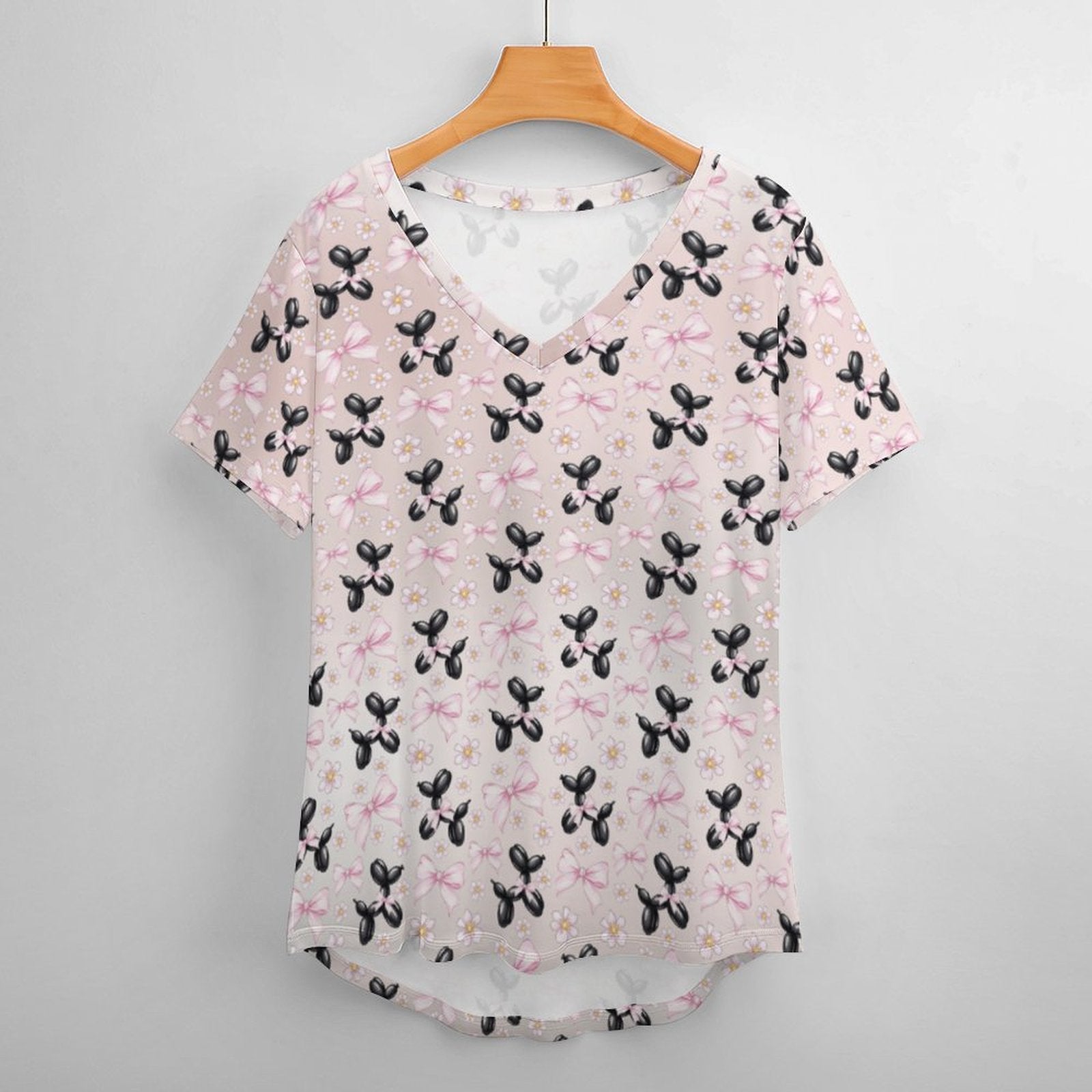 Bow Wow Women's Ice Silk V-Neck Top