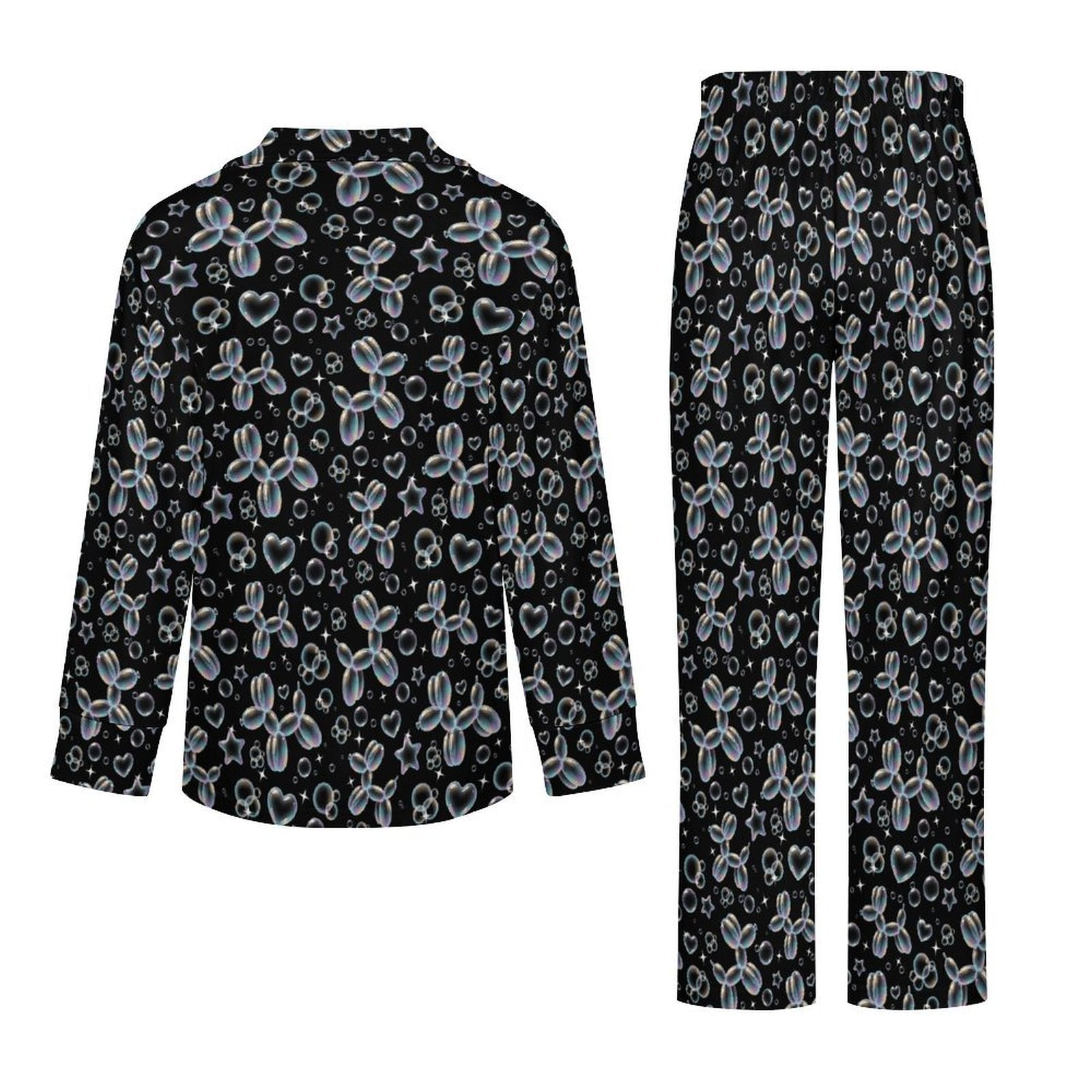 Bubble Balloon Dogs Women's Long Sleeve Pajama Set
