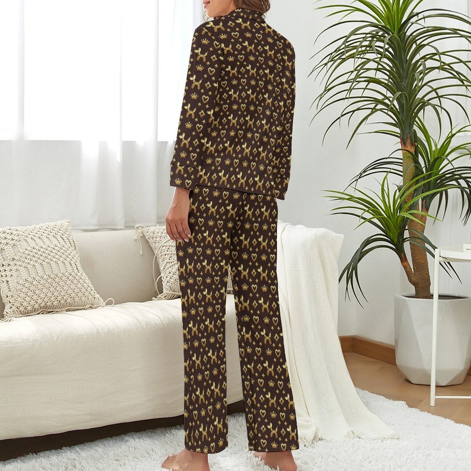 Decadent Dogs Women's Long Sleeve Pajama Set
