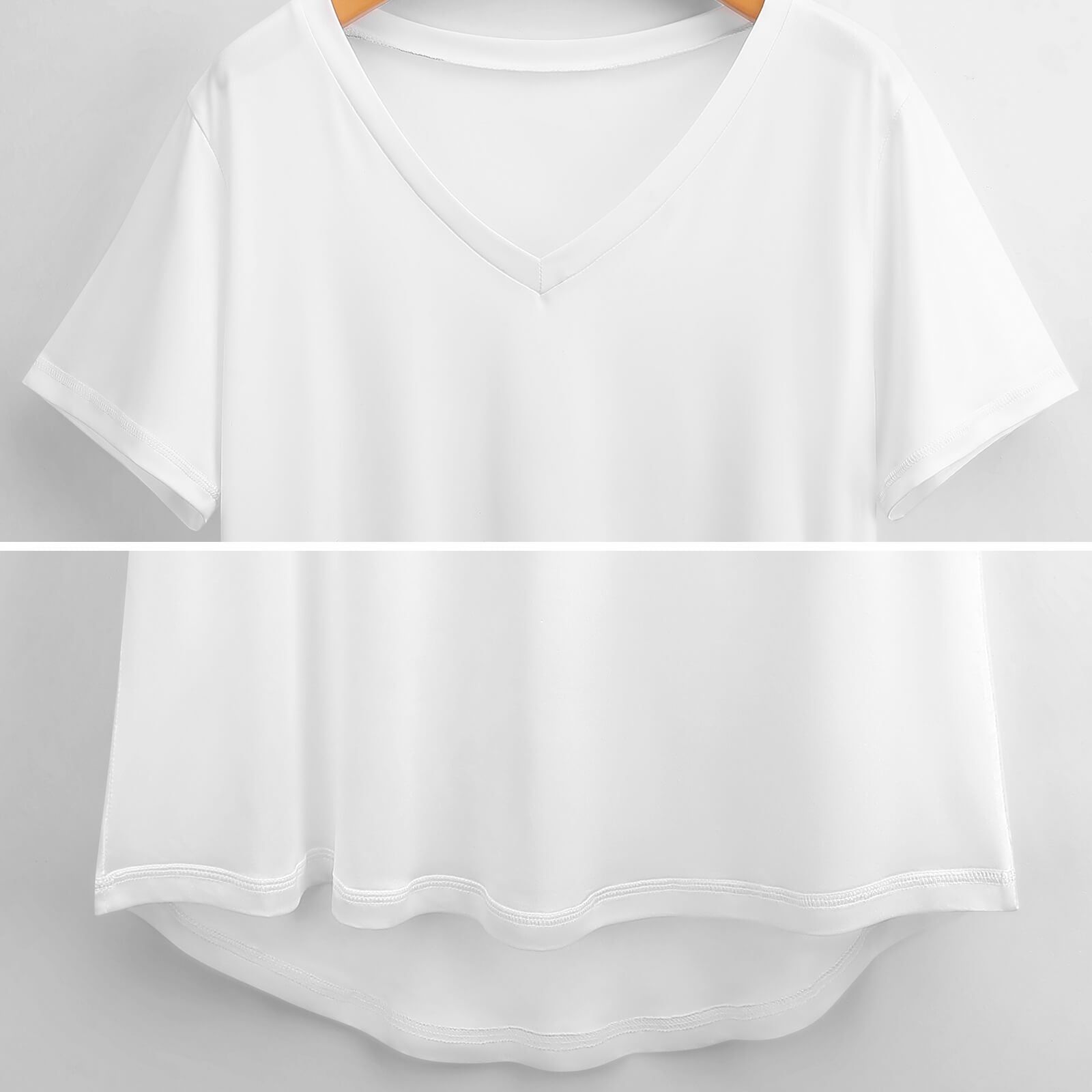 Aurora Pop - Women's Ice Silk V-Neck Top