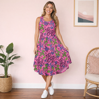 Pop Couture Women’s Fit & Flare Sleeveless Dress