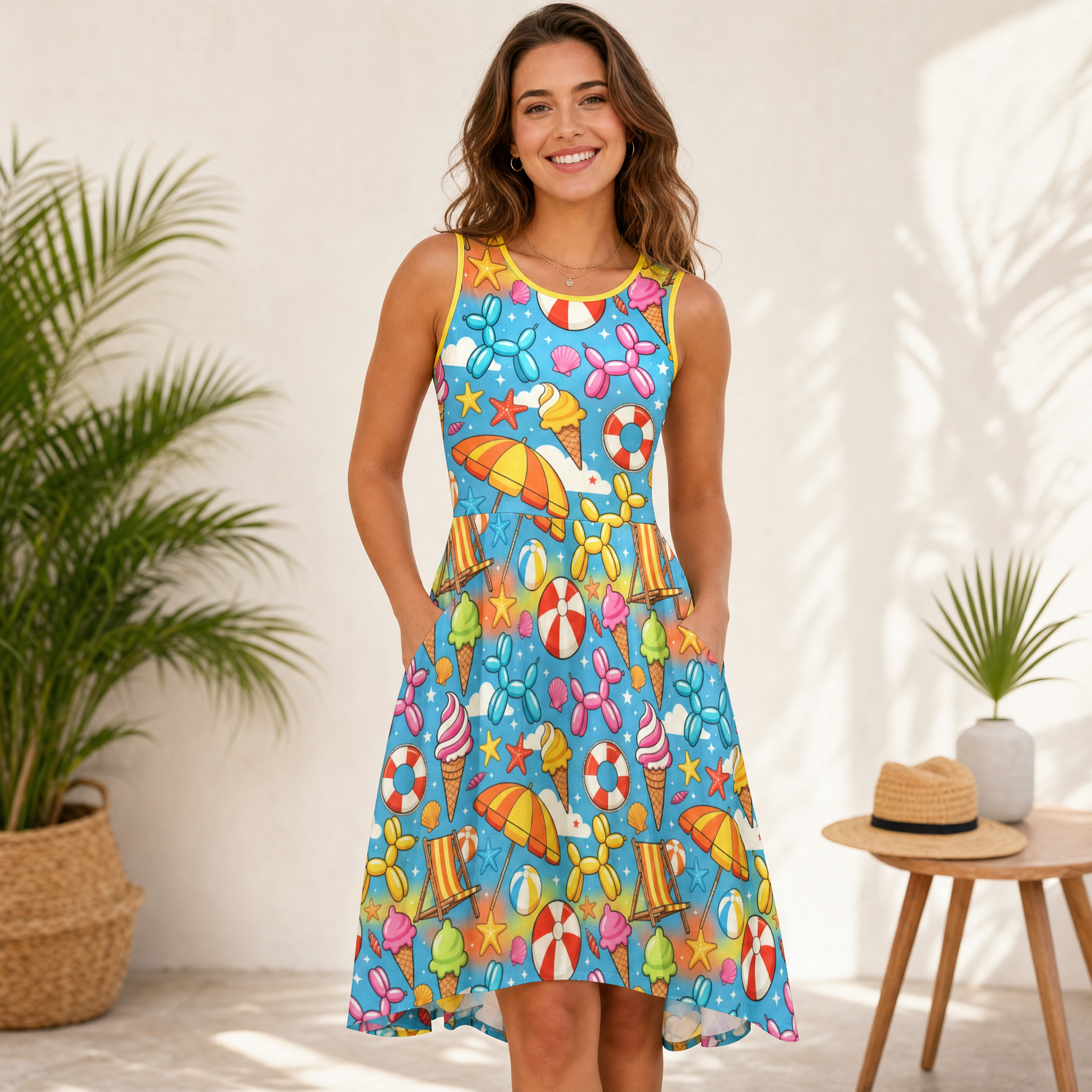 Summer Lovin' Women’s Fit & Flare Sleeveless Dress