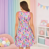 Sweet Dreams Dogs Women’s Fit & Flare Sleeveless Dress