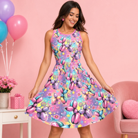 Sweet Dreams Dogs Women’s Fit & Flare Sleeveless Dress