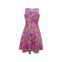 Pop Couture Women’s Fit & Flare Sleeveless Dress