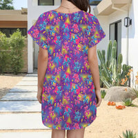 Electric Parade Women's Shirt Dress with Pockets
