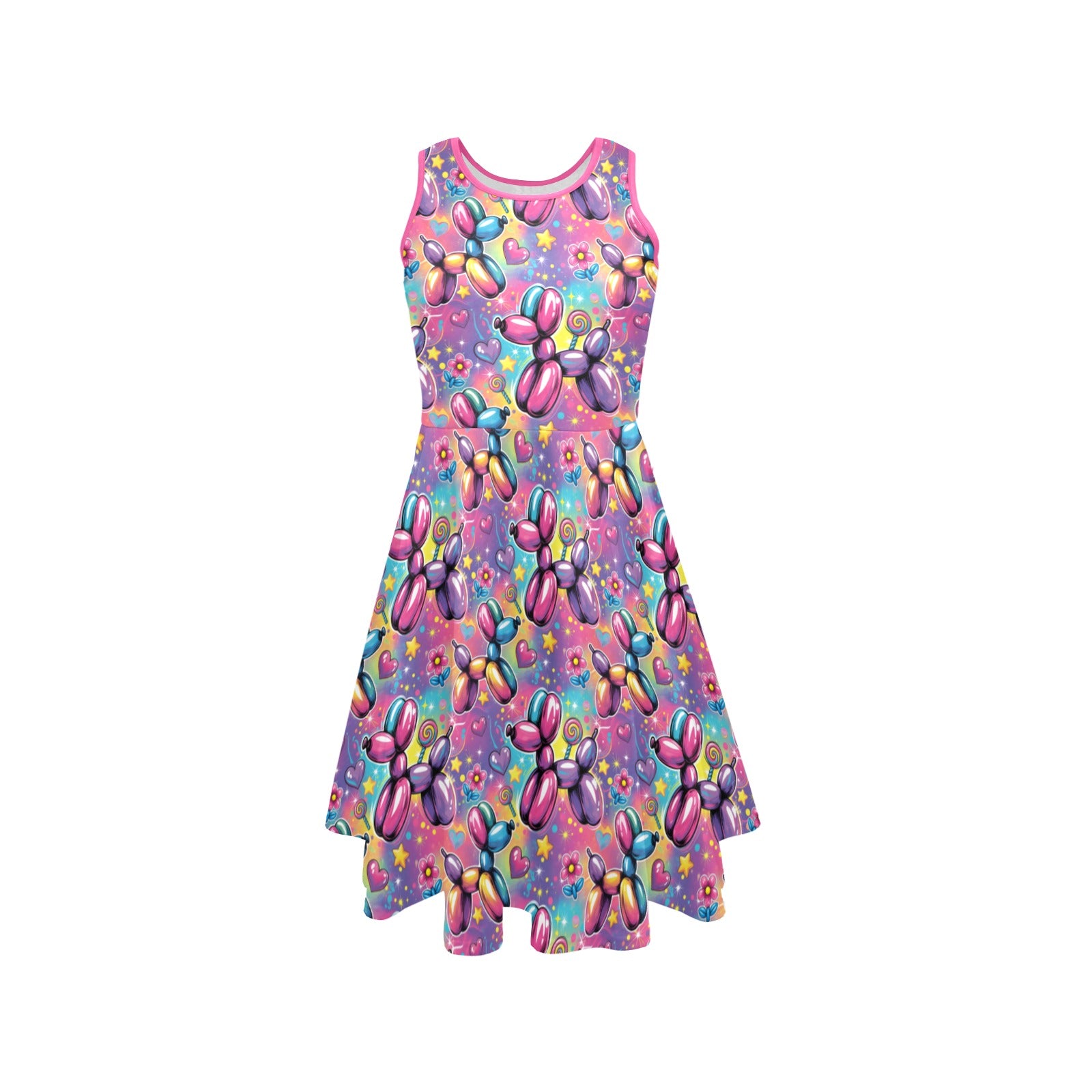 Sweet Dreams Dogs Women’s Fit & Flare Sleeveless Dress