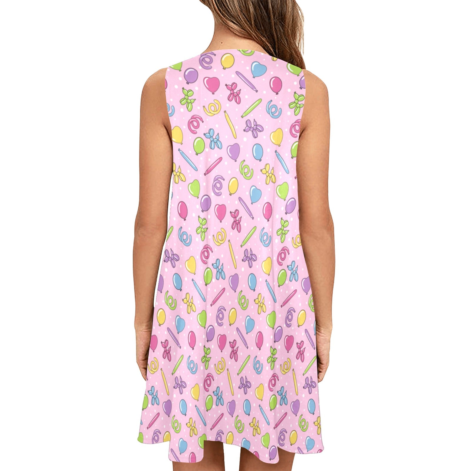 Twisterhood Women’s Flowy Sleeveless Dress with Pockets